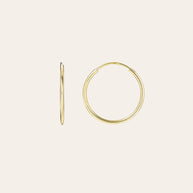 Zoe Lev 14k Gold Small Thread Hoop Earrings