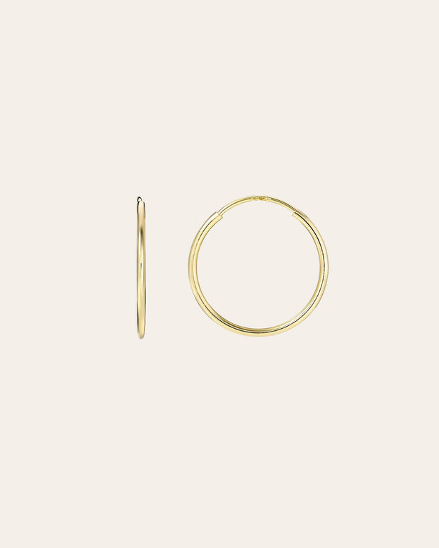 Zoe Lev 14k Gold Small Thread Hoop Earrings