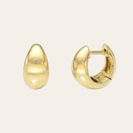 Zoe Lev 14k Gold Thick Dome Huggie Earrings