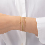 Zoe Lev 14k Gold Tiny Butterfly Bracelet