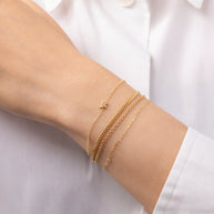 Zoe Lev 14k Gold Tiny Butterfly Bracelet
