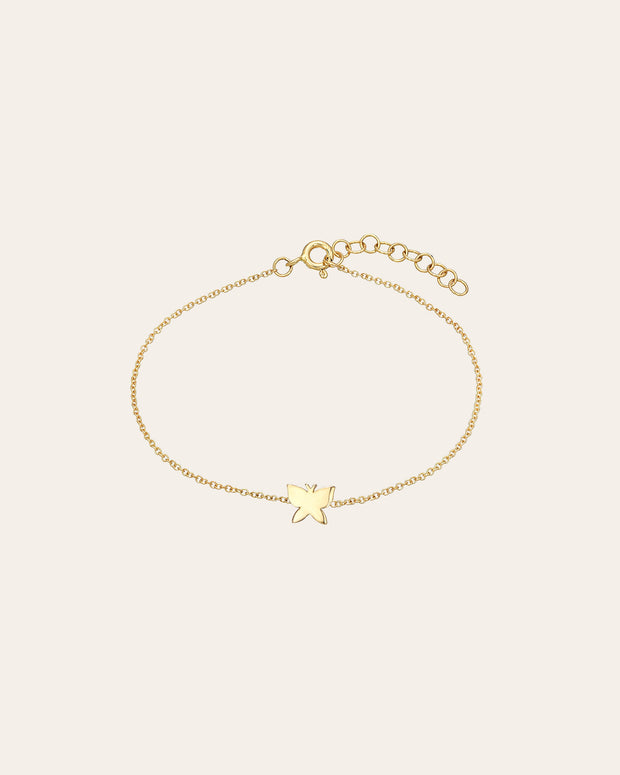 Zoe Lev 14k Gold Tiny Butterfly Bracelet