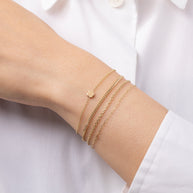 Zoe Lev 14k Gold Tiny Clover Bracelet