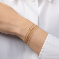 Zoe Lev 14k Gold Tiny Horseshoe Bracelet