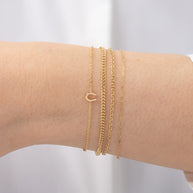 Zoe Lev 14k Gold Tiny Horseshoe Bracelet