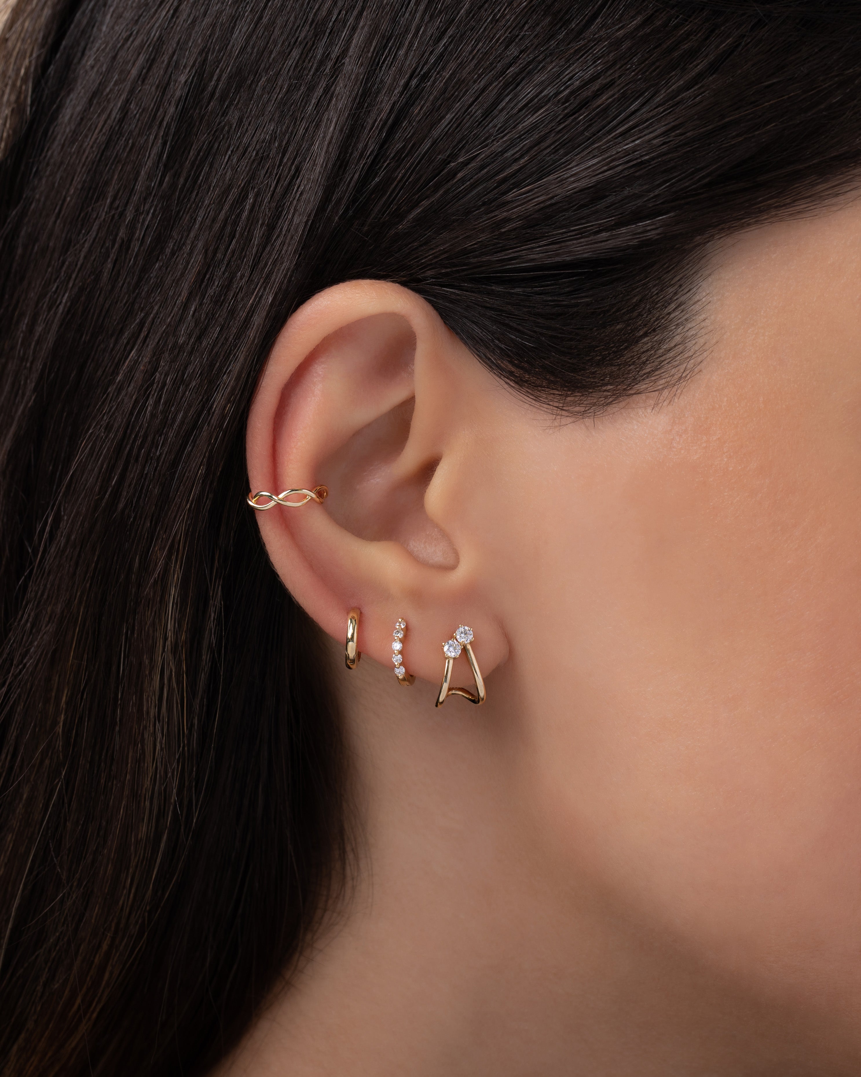 Zoe Lev 14k Gold Mini Huggie Earrings