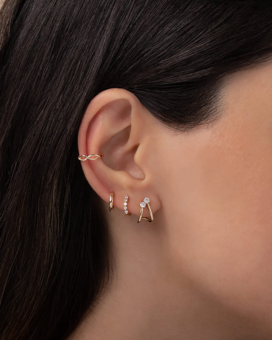 Zoe Lev 14k Gold Mini Huggie Earrings