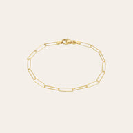 Zoe Lev 14k Gold Paper Clip Chain Bracelet