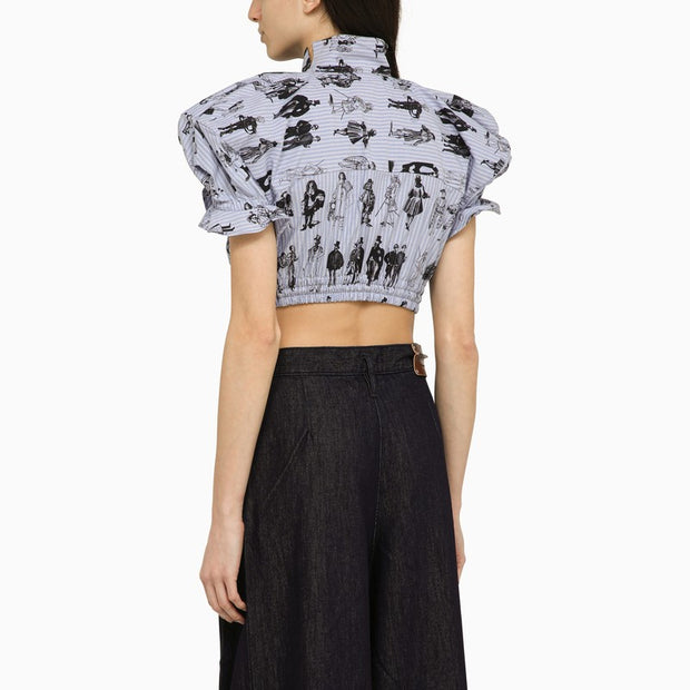 Vivienne Westwood Cotton Bow And Shoulder Top
