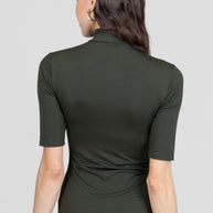 KiraGrace GRACE MOCKNECK TEE: LODEN