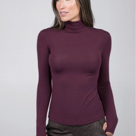 KiraGrace GRACE TURTLENECK: BURGUNDY