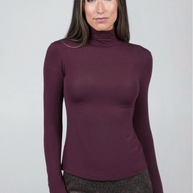 KiraGrace GRACE TURTLENECK: BURGUNDY