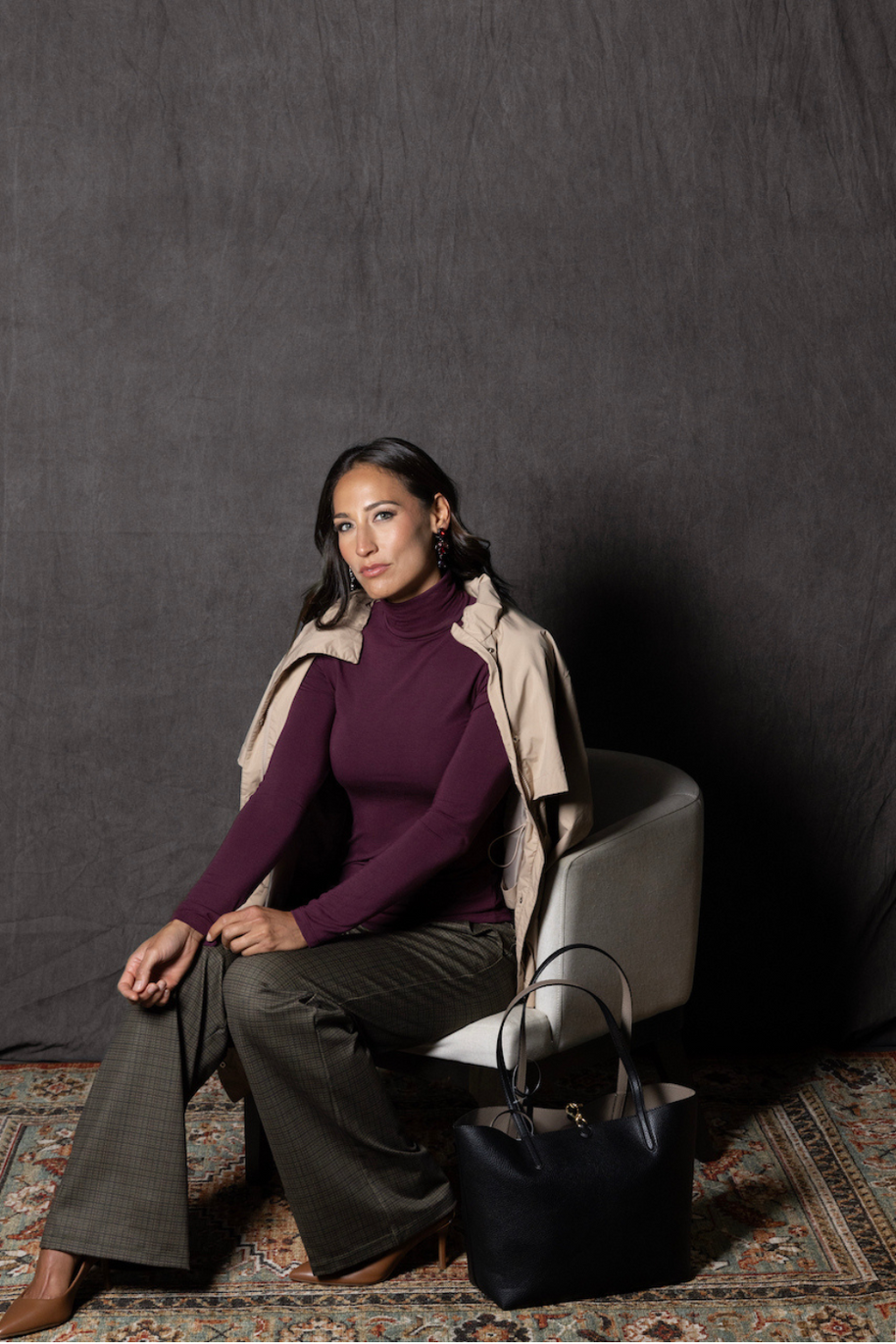 KiraGrace GRACE TURTLENECK: BURGUNDY