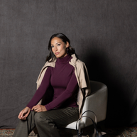 KiraGrace GRACE TURTLENECK: BURGUNDY