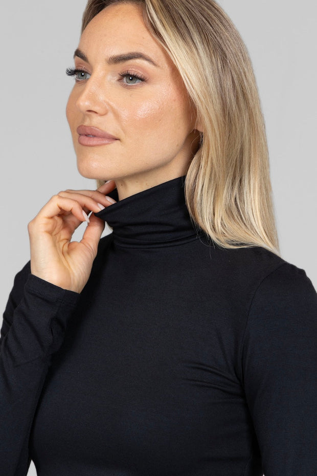 KiraGrace GRACE TURTLENECK: BLACK