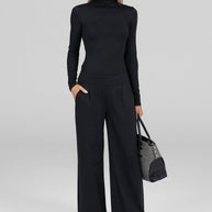 KiraGrace GRACE TURTLENECK: BLACK