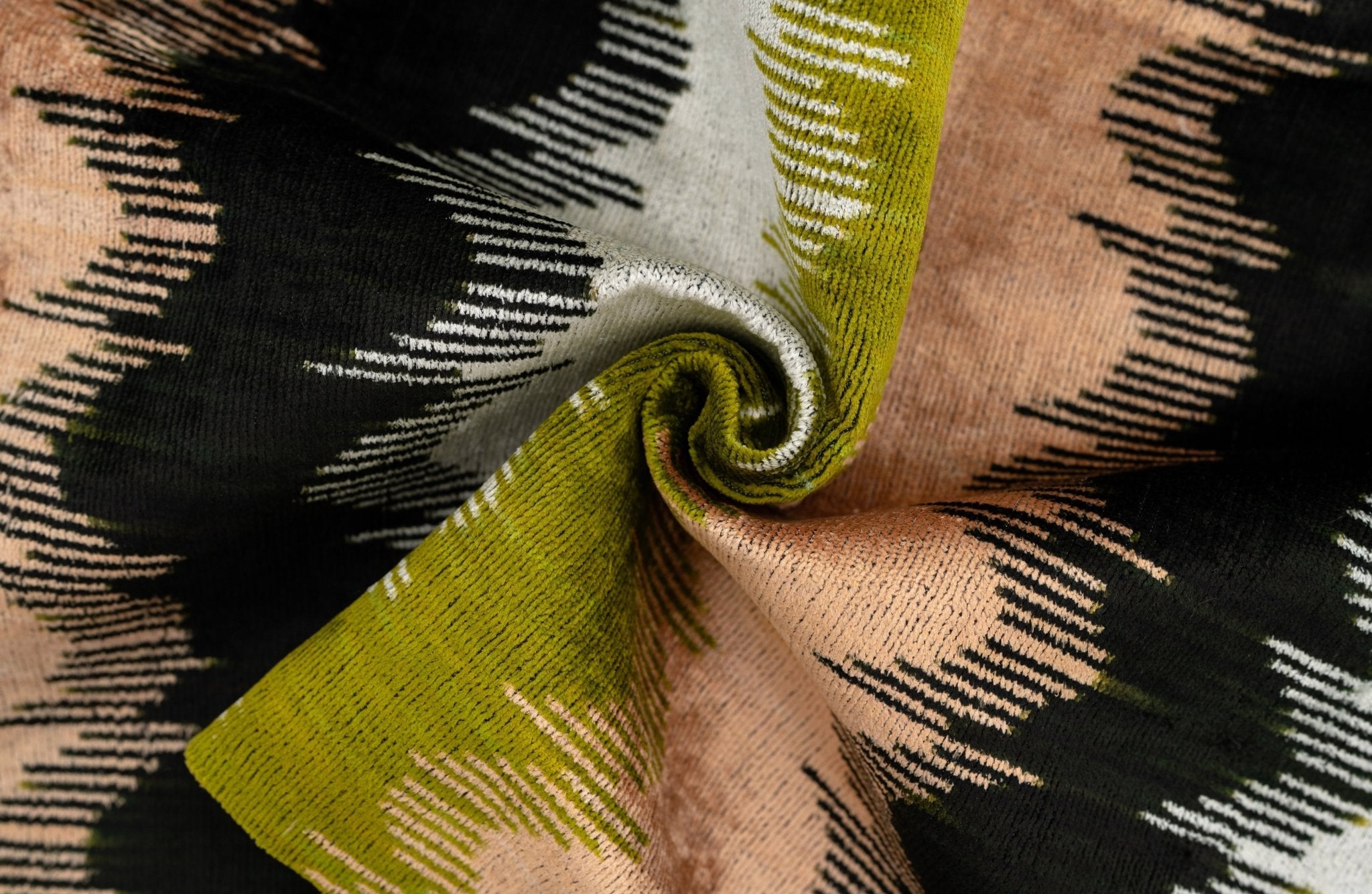 16x24 In Earthy Wave Pattern Throw Pillow  Modern Beige, Green, Black & White Cushion For Versatile Home Décor  Down Feather Insert INCLUDED