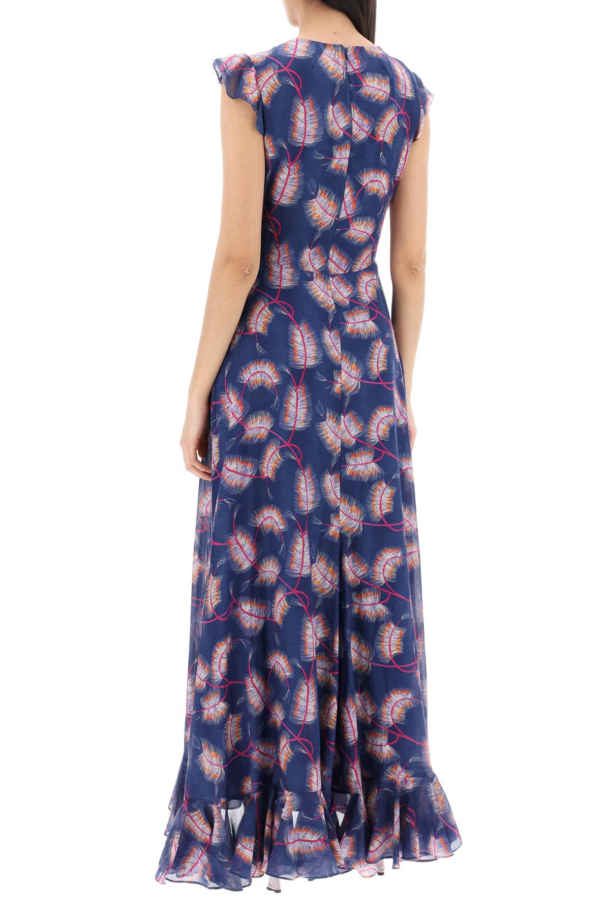 Saloni Maxi Cotton And Silk Emma Dress