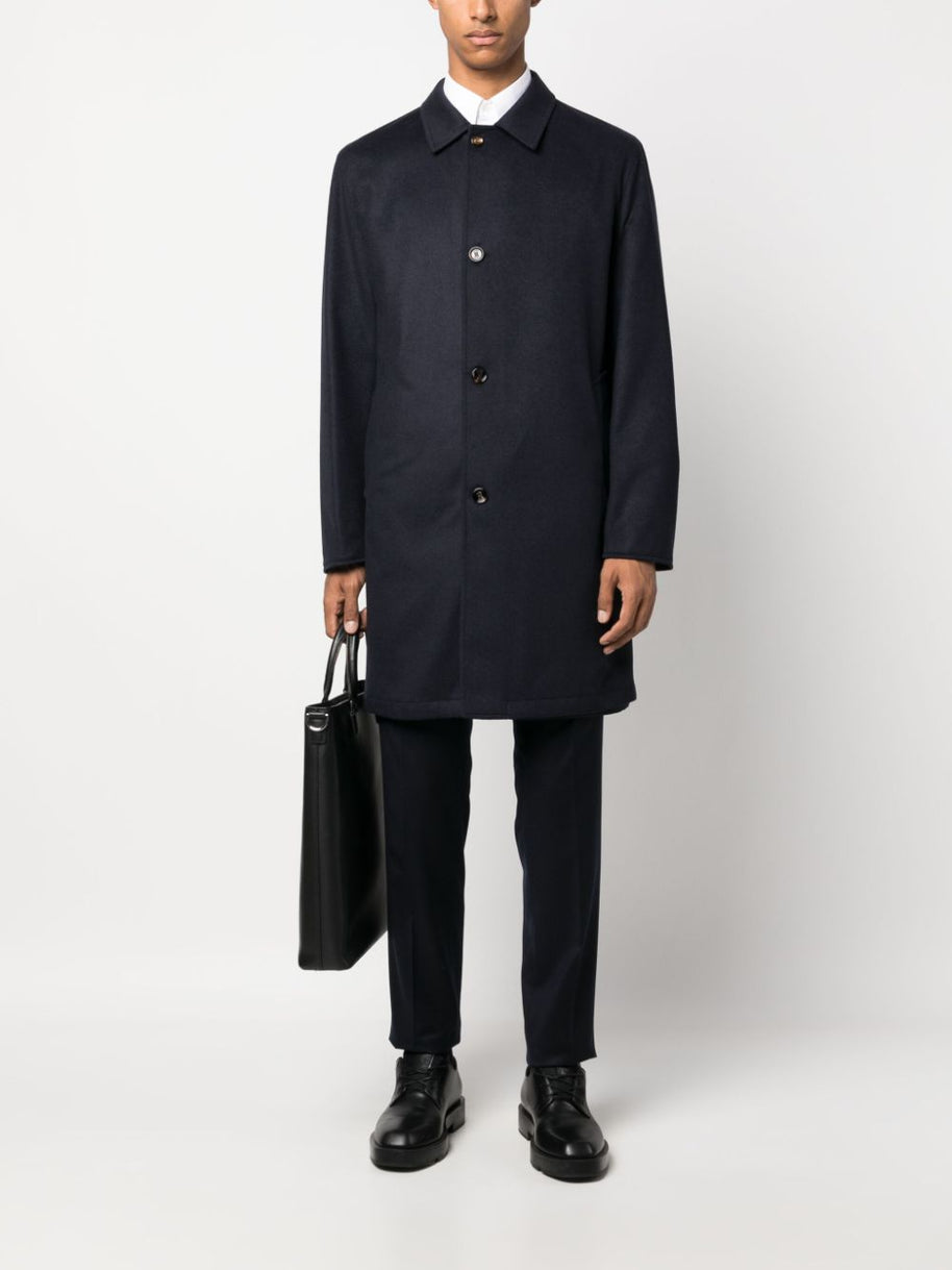 Kired Peak Cashmere Coat - Blue