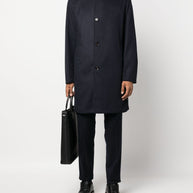 Kired Peak Cashmere Coat - Blue