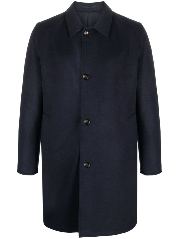 Kired Cashmere Coat In Blue