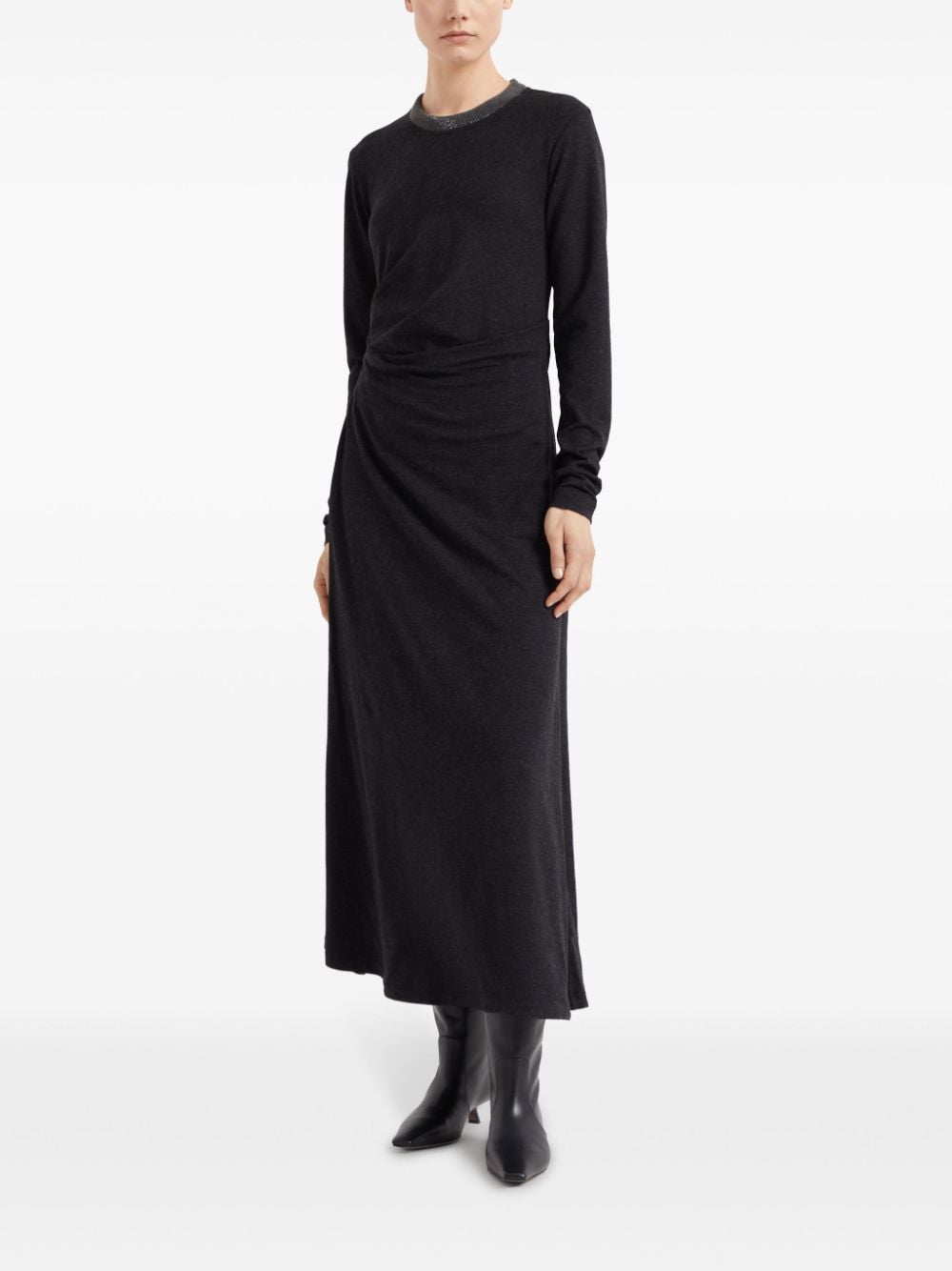 Brunello Cucinelli Wool Blend Long Dress