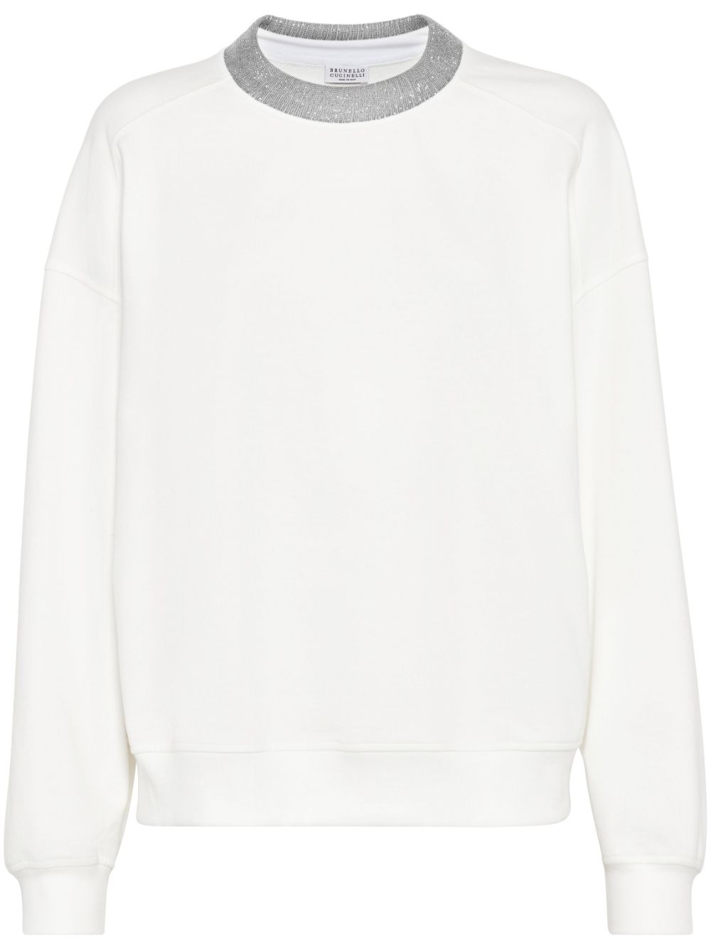 Brunello Cucinelli White Cotton Jersey Top