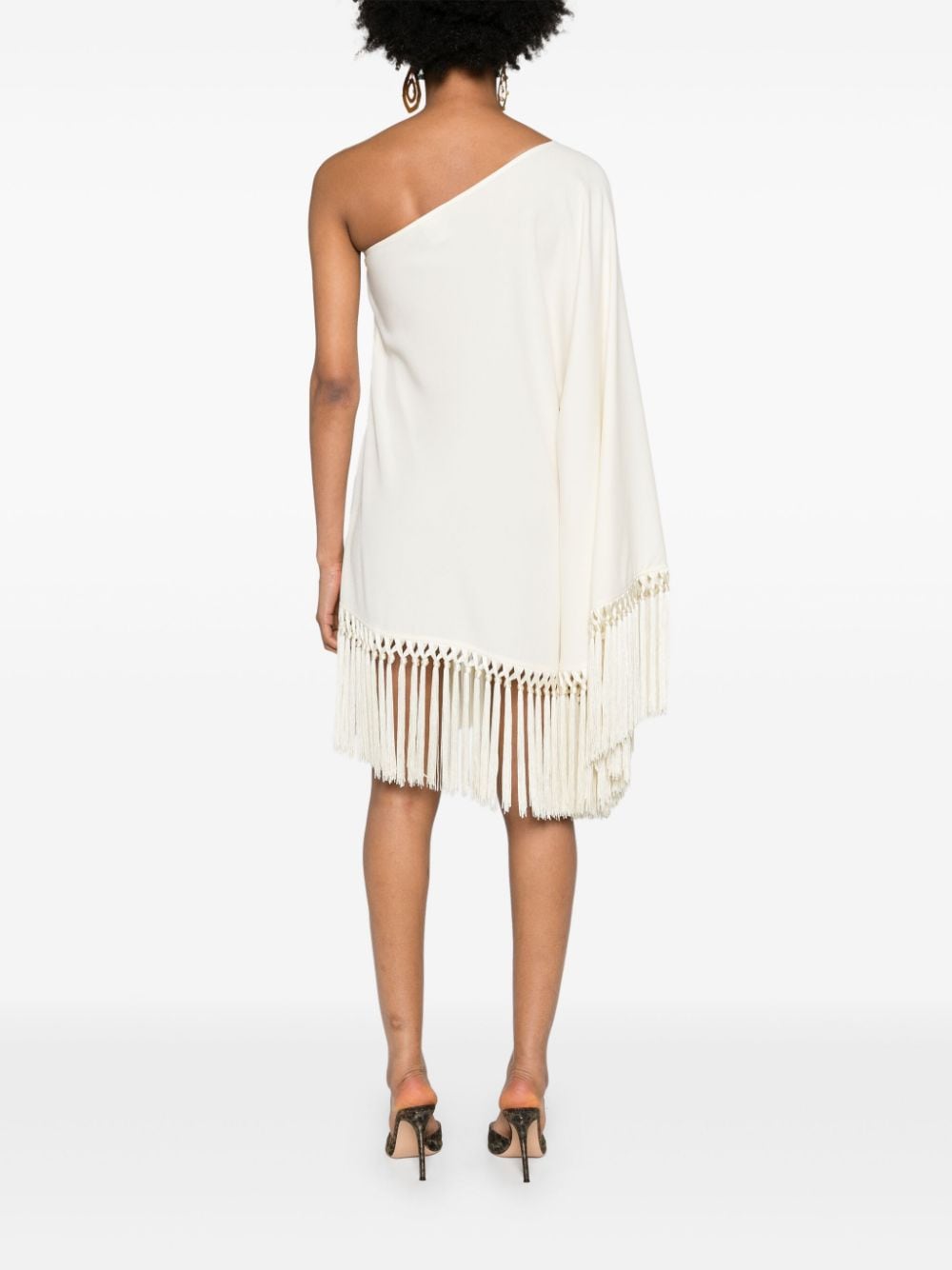 TALLER MARMO PRE Arno One-shoulder Mini Dress Ivory