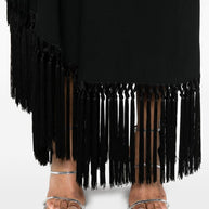 TALLER MARMO PRE Arno Fringed Long Dress - Black