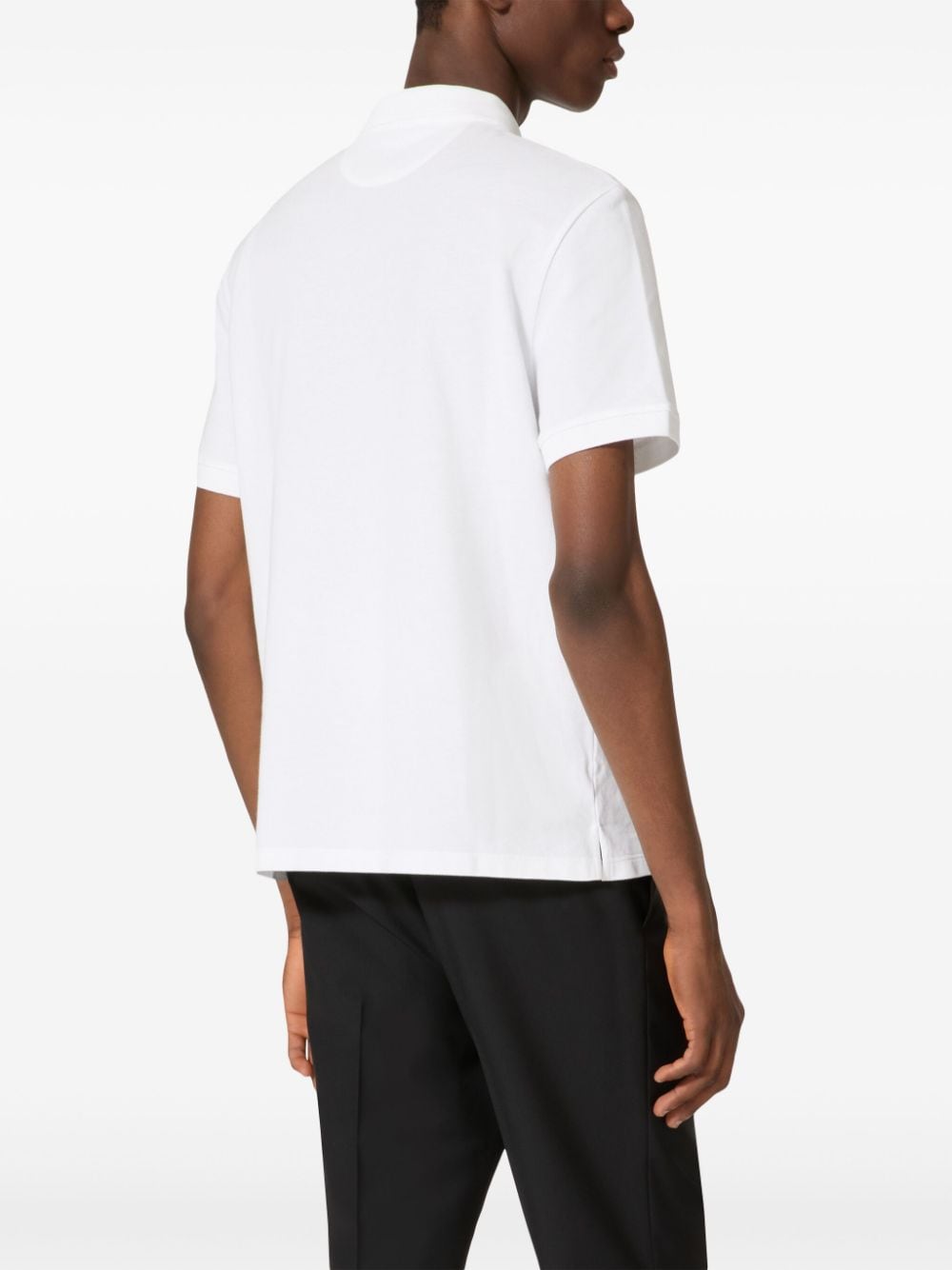 Valentino VLogo Cotton Pique Polo Shirt