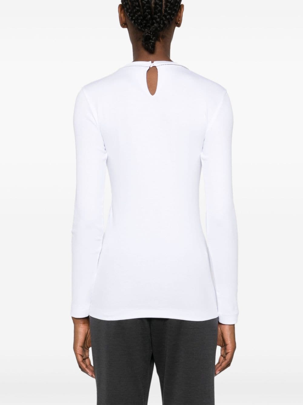 Brunello Cucinelli Long Sleeved T-shirt White