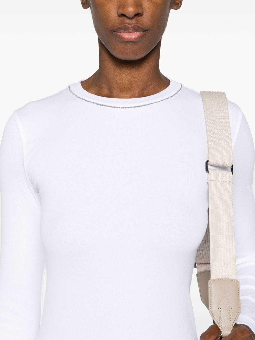 Brunello Cucinelli Long Sleeved T-shirt White