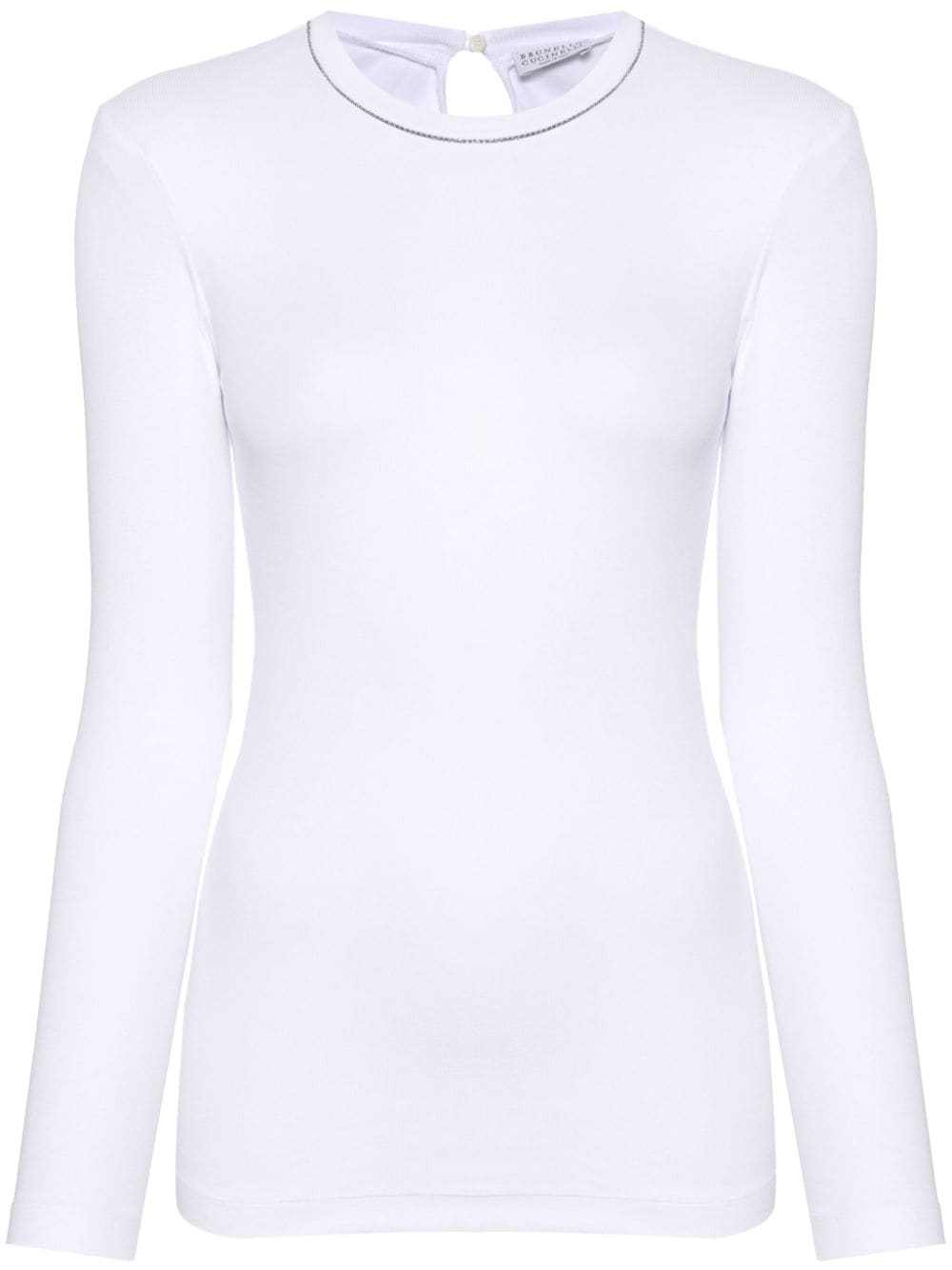 Brunello Cucinelli Long Sleeved T-shirt White