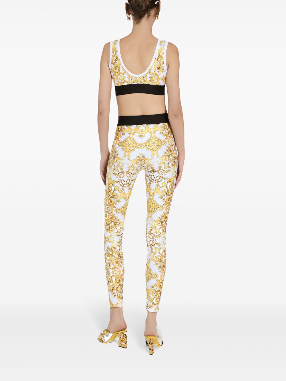 Dolce & Gabbana Majolica Print Sports Top