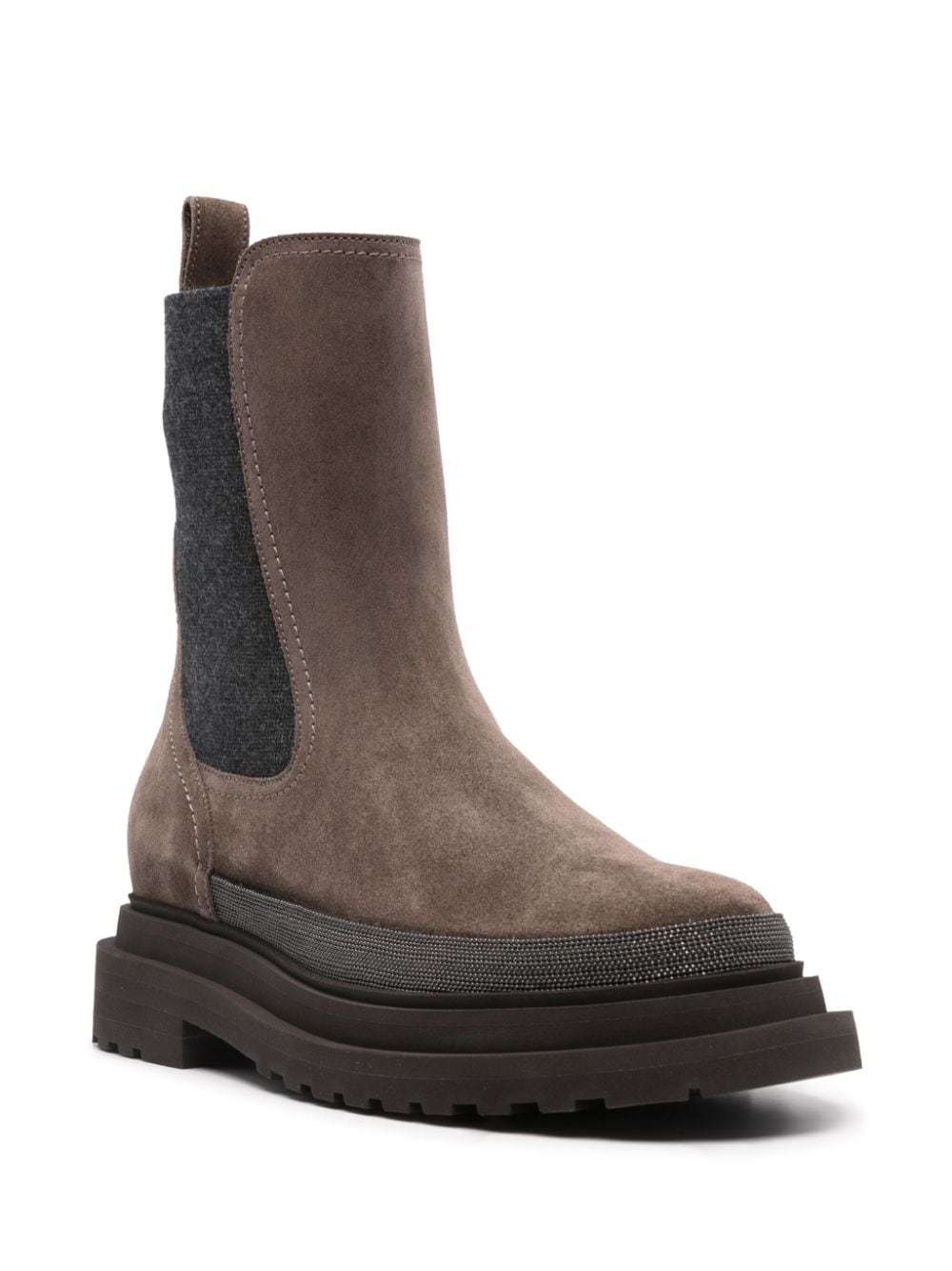 Brunello Cucinelli Suede Chelsea Boots