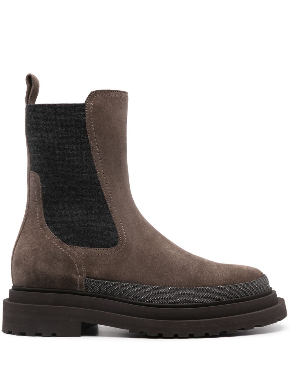 Brunello Cucinelli Suede Chelsea Boots