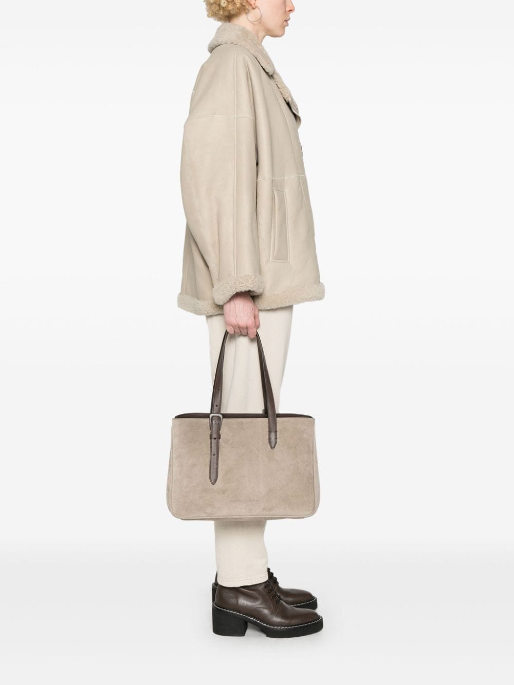 Brunello Cucinelli Suede Tote Bag