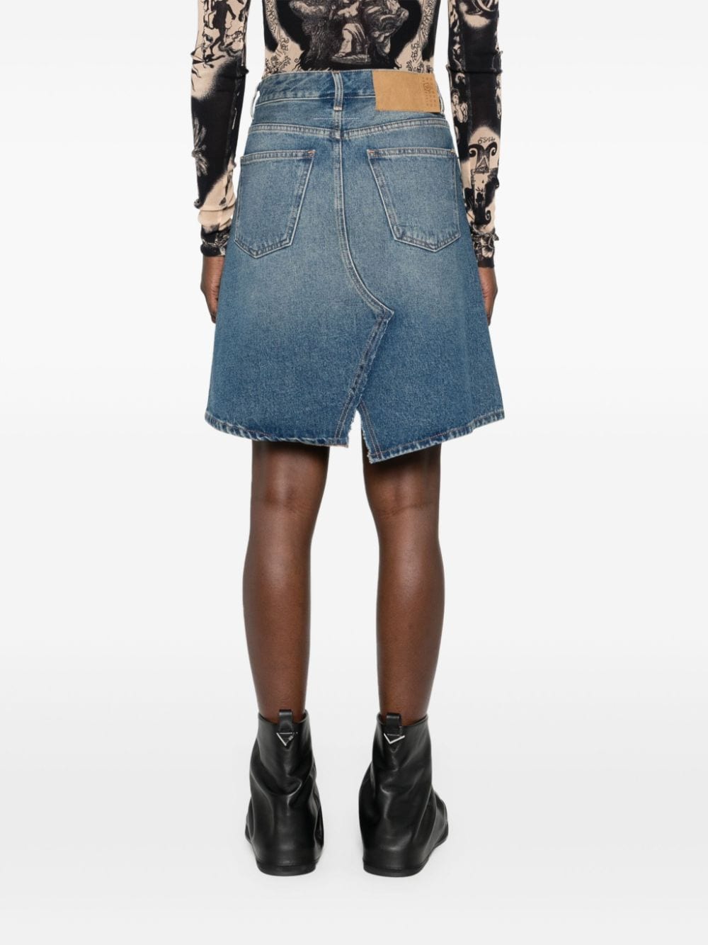 MM6 Maison Margiela Denim Skirt Clear Blue