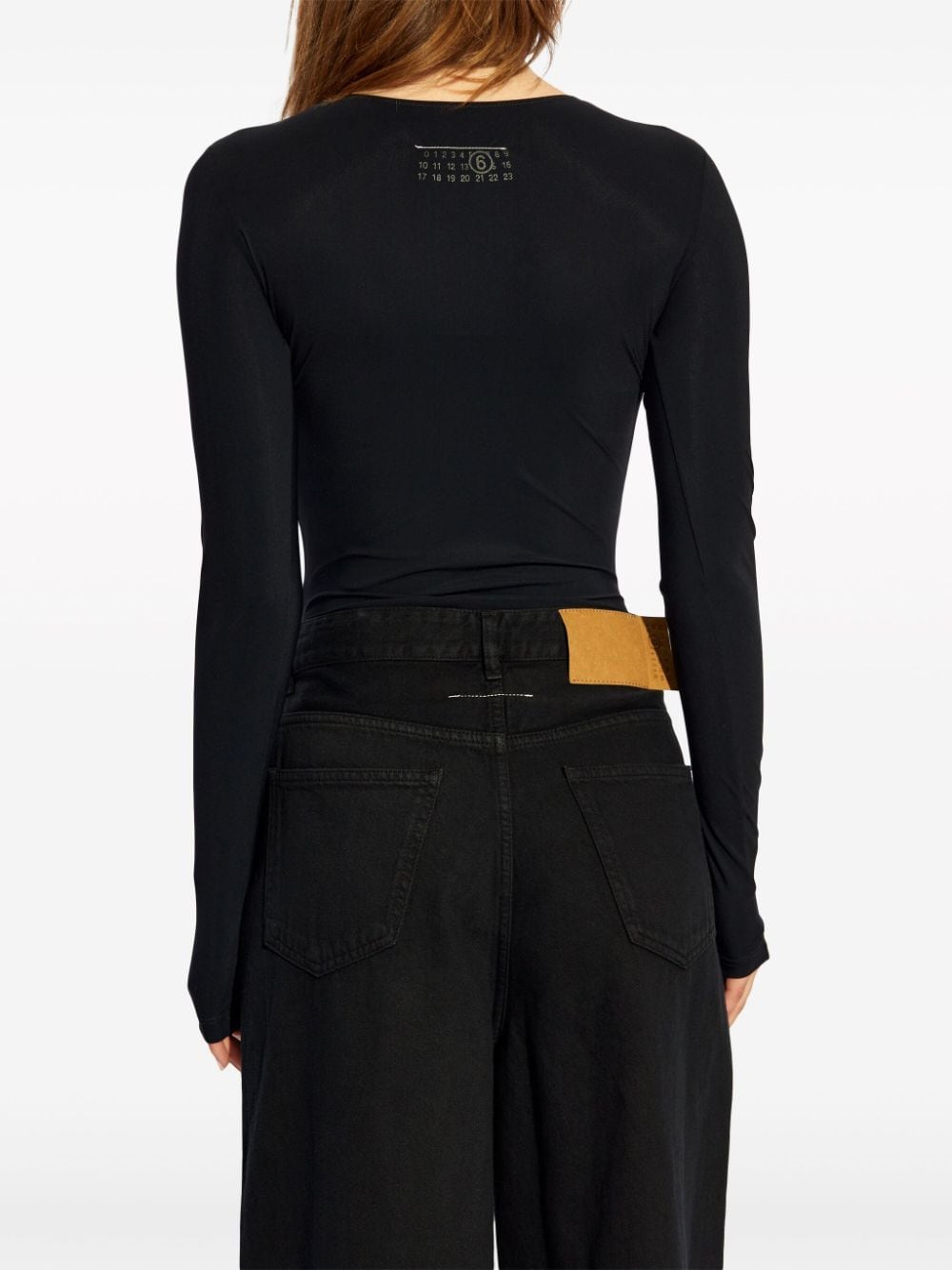 MM6 Maison Margiela Stretch Crew-Neck Bodysuit