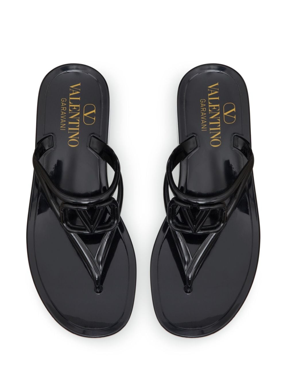 Valentino Garavani VLogo Sandals Black