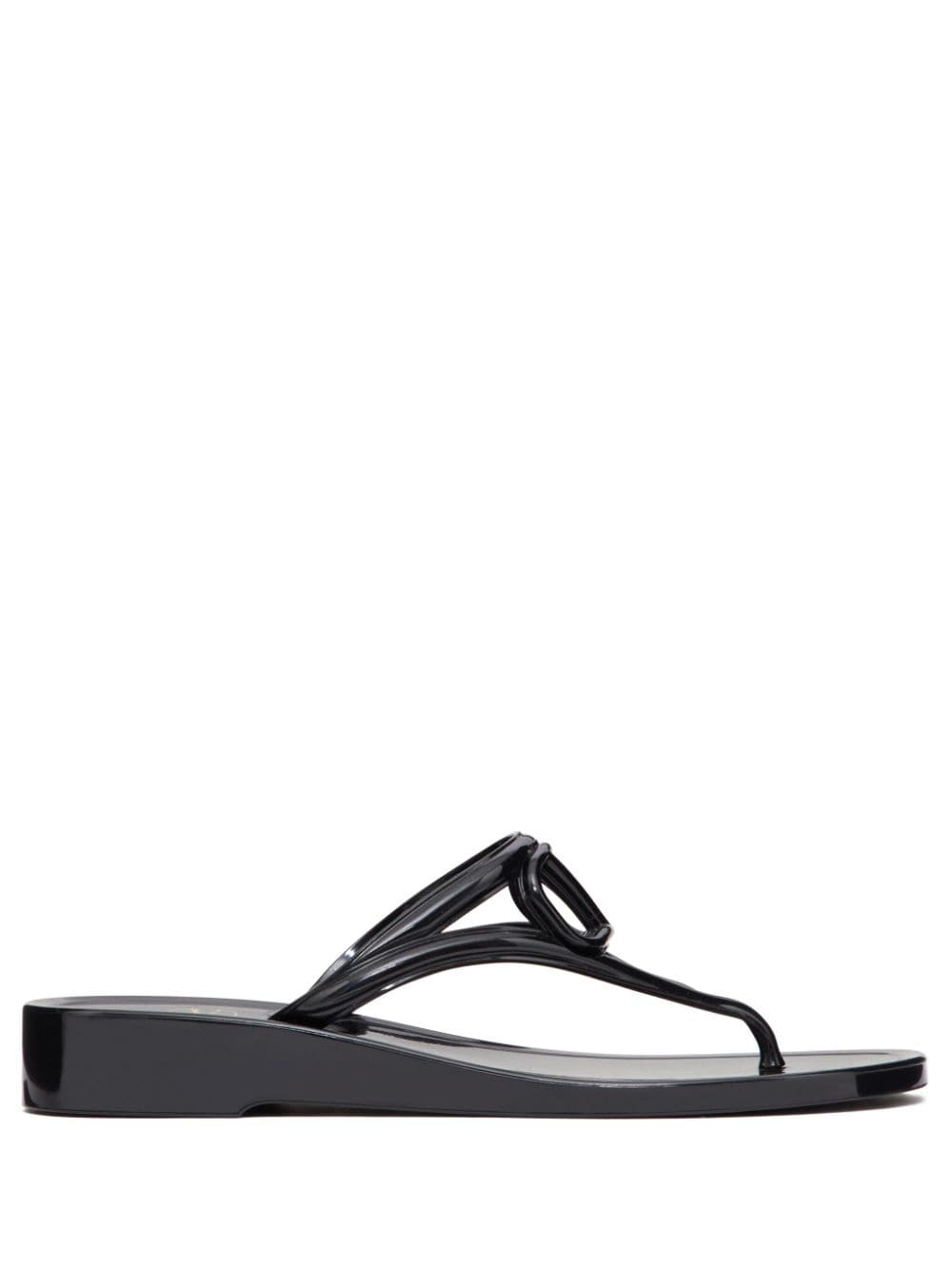 Valentino Garavani VLogo Sandals Black