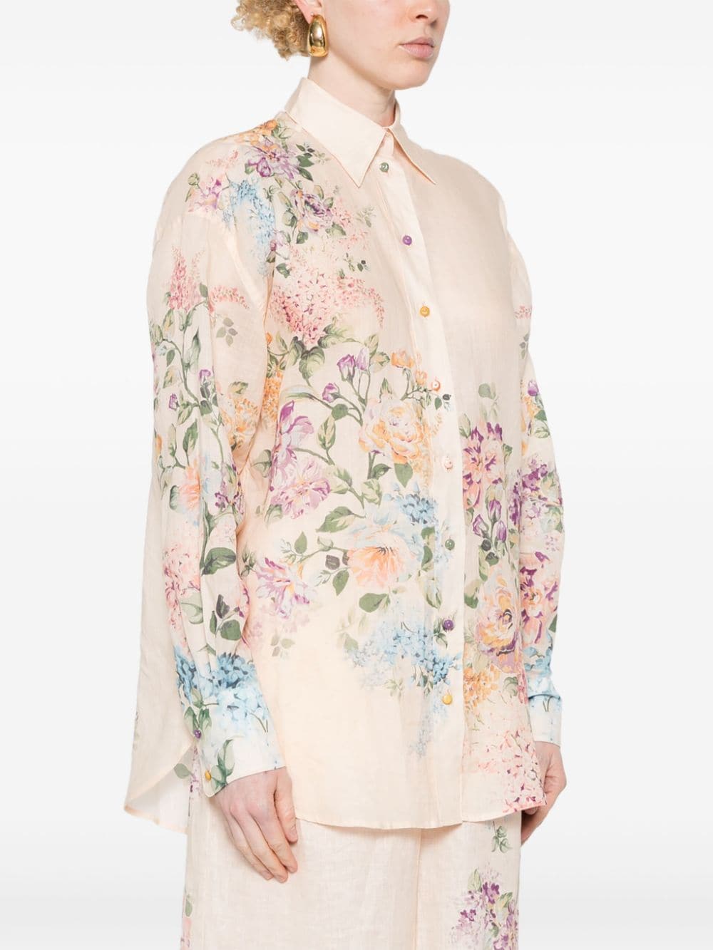 Zimmermann Halliday Relaxed Shirt Beige