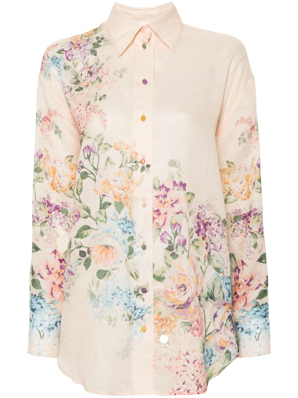 Zimmermann Halliday Relaxed Shirt Beige