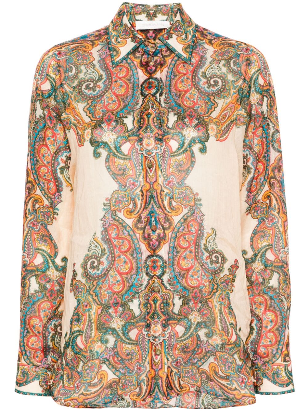 Zimmermann Paisley Print Shirt MultiColour