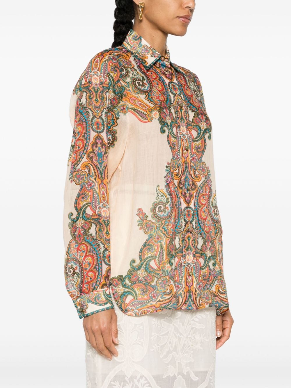 Zimmermann Paisley Print Shirt MultiColour