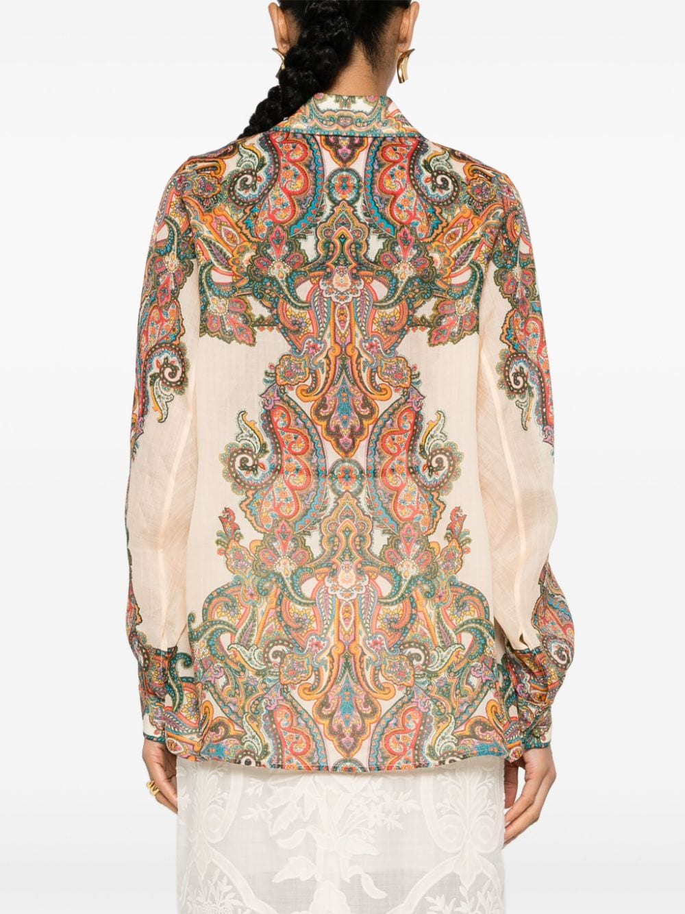 Zimmermann Paisley Print Shirt MultiColour