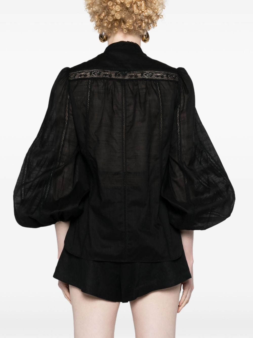 Zimmermann Halliday Lace Trim Shirt