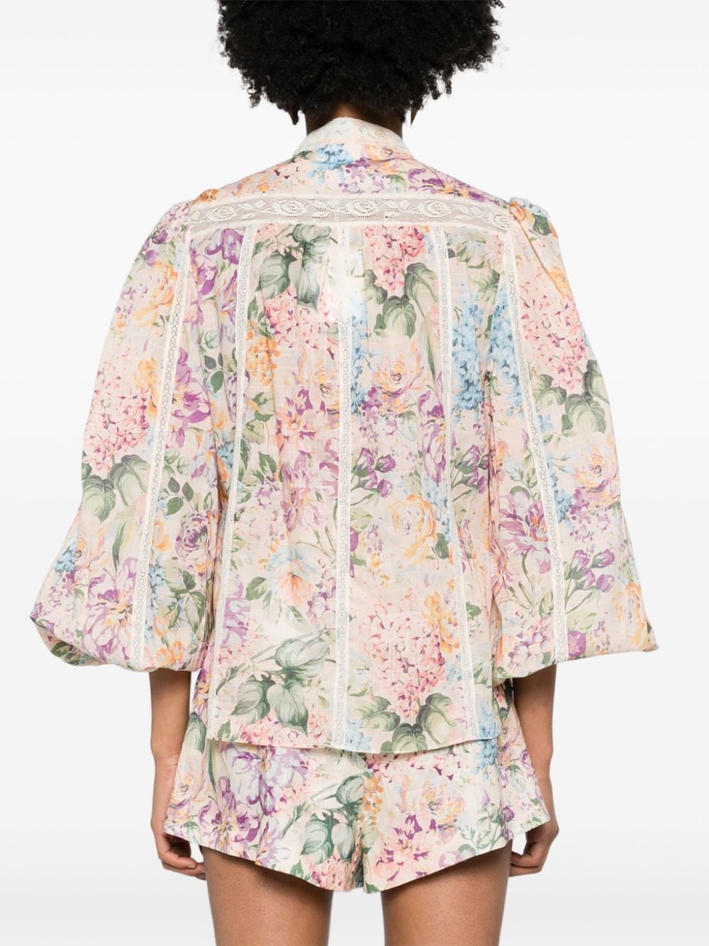 Zimmermann Halliday Floral Print Shirt