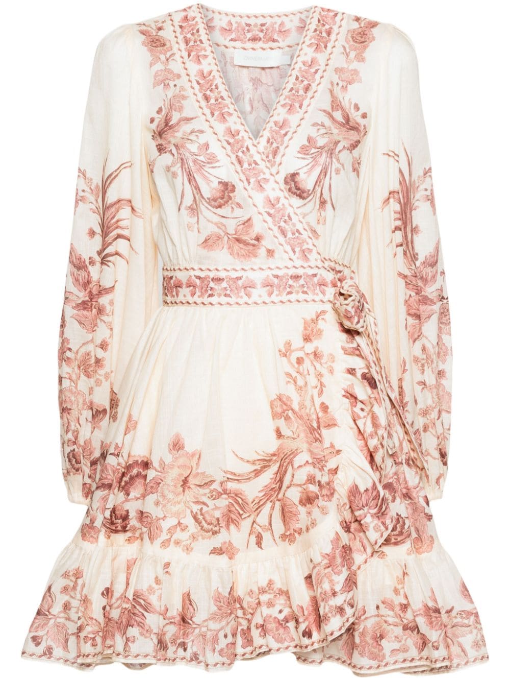 Zimmermann Waverly Wrap Mini Dress