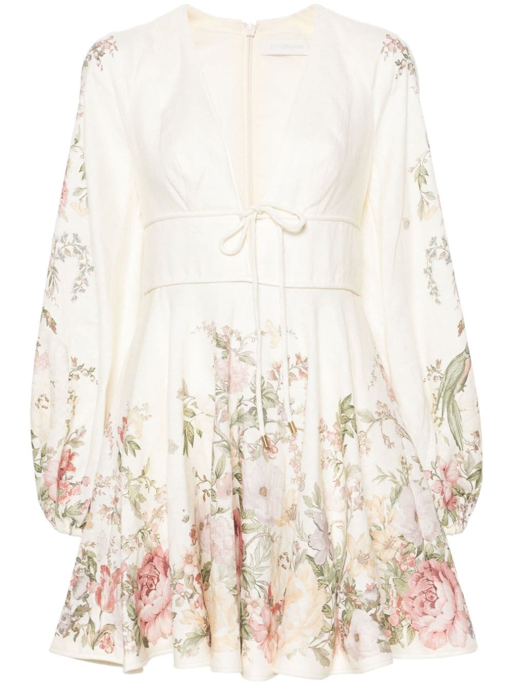 Zimmermann Waverly Plunge Mini Dress